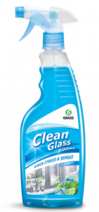 Очиститель стекол бытовой GRASS Clean Glass голубая лагуна 600мл триггер