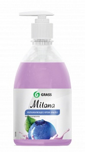 Жидкое крем-мыло GRASS Milana черника в йогурте с дозатором 500 мл дозатор