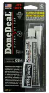 Герметик прокладок DONE DEAL силиконовый 42,5г серый
