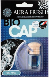 Ароматизатор на зеркало AURA FRESH BIO CAP флакон 6ml Запах для мужчин