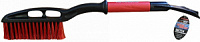 Щетка для снега + скребок 60 см  AUTOLUXE AL-109 черно-красная