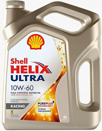 Масло SHELL HELIX Ultra Racing 10W60 4л синтетика