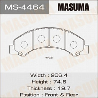 Колодки тормозные HINO 300 11- передние MASUMA