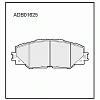 Колодки тормозные TOYOTA RAV 4 III 06-, RAV 4 IV 12-, AURIS (E150, E180) HYBRID 07- передние ALLIED