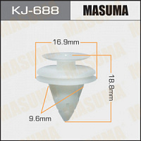 Клипса (пистон) KJ-688 MASUMA