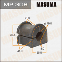 Втулка стабилизатора TOYOTA COROLLA (E120) 02-07 переднего [уп.2 шт.] MASUMA