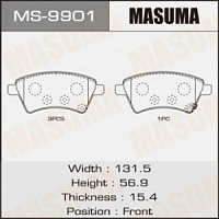 Колодки тормозные SUZUKI SX4 06- передние MASUMA