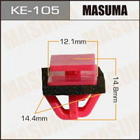 Клипса (пистон) KE-105 MASUMA