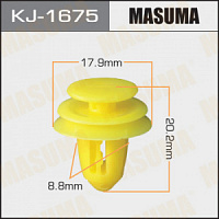 Клипса (пистон) KJ-1675 MASUMA