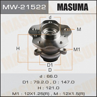 Ступица NISSAN QASHQAI (J11E) 13- задняя (+ABS) MASUMA