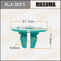 Клипса (пистон) KJ-331 MASUMA