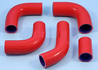 Патрубки радиатора ГАЗ 3302 ДВС 421 (5шт) красный каучук