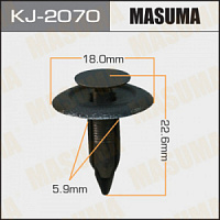 Клипса (пистон) KJ-2070 MASUMA
