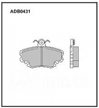 Колодка передняя В_ LARGUS для ABS; LOGAN 04- ALLIED NIPPON (ADB 0431)