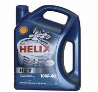 Масло SHELL HELIX 10W40 HX7 4л п/синтетика