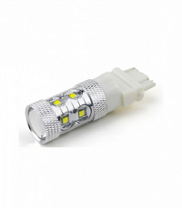 Лампа светодиодная W27/7W 12V W2,5x16q с линзой 4-х контактная T25 BG 2шт
