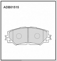 Колодки тормозные TOYOTA COROLLA (E150, E180) 06-, AURIS (E150) 07-, RAV 4 06- передние ALLIED NIPPO