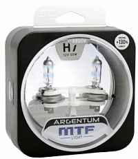 Лампа галогенная H7 12V 55W+130% MTF Argentum