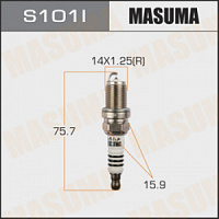 Свеча зажигания MASUMA IRIDIUM S101I (IK20)