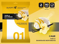 Ароматизатор на зеркало AURAMI Саше 01 Ванильное мороженое HAN-01