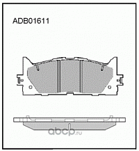 Колодки тормозные TOYOTA CAMRY (V40, V50) 06-, 11-, LEXUS ES (V40, V60) 06-, 12- передние ALLIED NIP