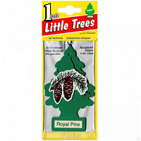 Ароматизатор на зеркало CAR FRESHENER LITTLE TREES Ёлка Королевская сосна Royal Pine