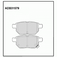 Колодки тормозные TOYOTA COROLLA (E150, E180) 06-, 13-, AURIS (E150) 06-, YARIS 05- задние ALLIED NI