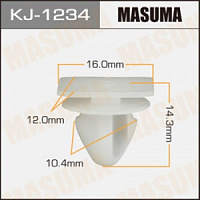 Клипса (пистон) KJ-1234 MASUMA