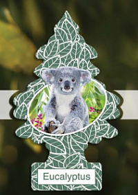 Ароматизатор на зеркало CAR FRESHENER LITTLE TREES Ёлка Эвкалипт Eucalyptus
