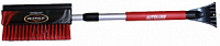 Щетка для снега + скребок 80-110 см AUTOLUXE AL-115 черно-красная телескопическая ручка