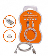 Зарядный универсальный дата-кабель с магнитным коннектором для IPhone/IPad AIRLINE