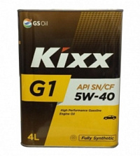 Масло KIXX G1 5W40 SN PLUS 4л синтетика
