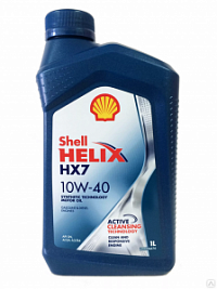 Масло SHELL HELIX 10W40 HX7 1л п/синтетика
