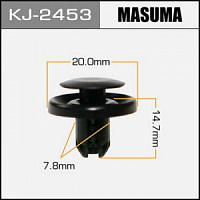Клипса (пистон) KJ-2453 MASUMA