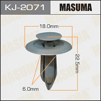 Клипса (пистон) KJ-2071 MASUMA