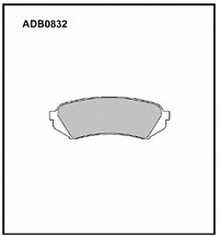 Колодки тормозные TOYOTA LAND CRUISER (J100) 98-07; LEXUS LX470 задние дисковые ALLIED NIPPON