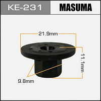 Клипса (пистон) KE-231 MASUMA