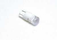 Лампа светодиодная W5W 12V 2SMD 2835 керамика прозрачная линза T10 GRANDELIGHT